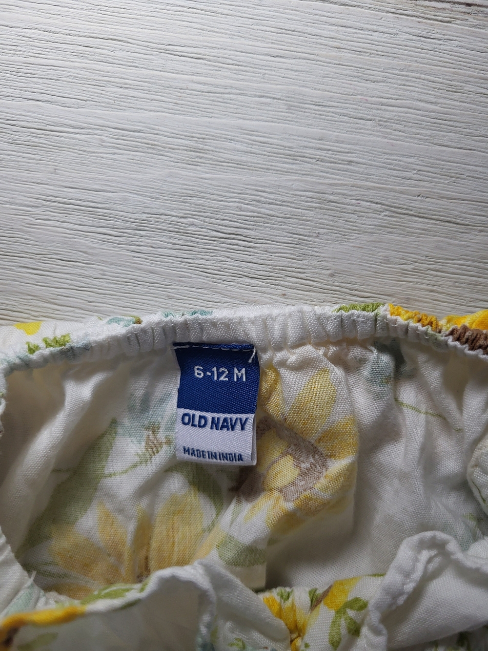 Infant Girl'sl Dress & Romper Old Navy Sunflowers Set Of 2 Baby Outfits 6-12 m. - Picture 3 of 7